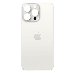 Задняя крышка для Apple iPhone 15 Pro Max (широкое отверстие под камеру), белая