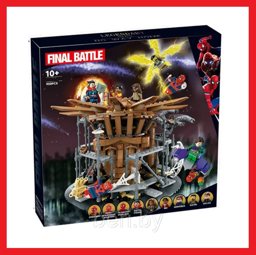 Конструктор Final Battle Финальная битва Человека-паука, 900 деталей, Человек-паук 70106
