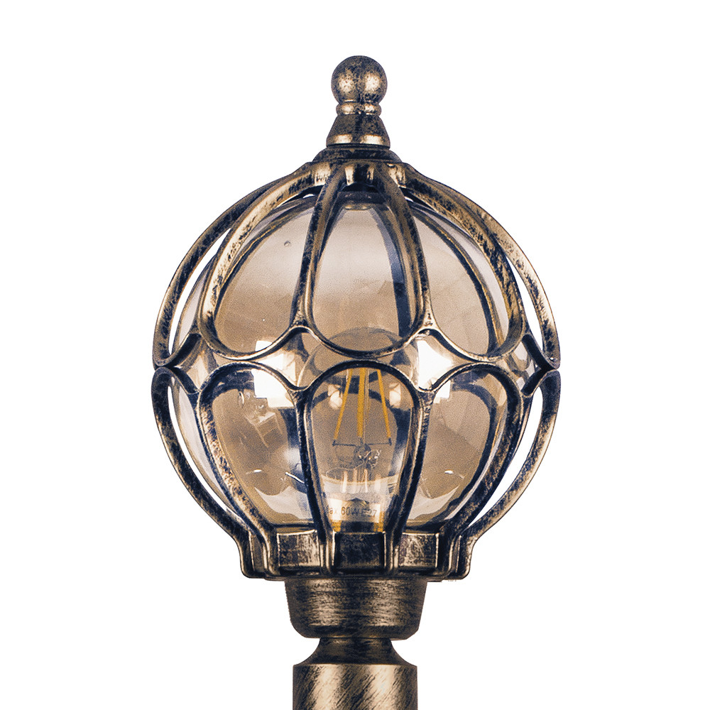 Уличный светильник столб PL3706 «Версаль» малый Feron (1100мм) черное золото - фото 6 - id-p119519651