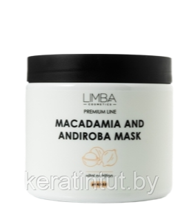 Питательная маска для волос Limba Macadamia and Andiroba mask , 500мл - фото 1 - id-p224901995