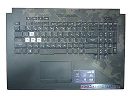 Верхняя часть корпуса (Palmrest) Asus ROG Strix GL704 с клавиатурой, с подсветкой, с тачпадом RU (с разбора)