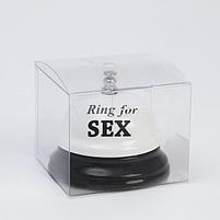 Звонок настольный "Ring for a sex", 7.5 х 7.5 х 6 см, белый, фото 3