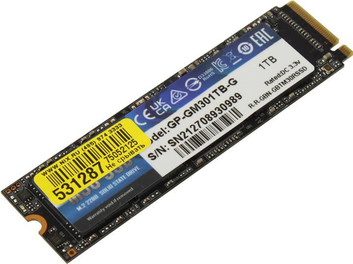 SSD 1 Tb M.2 2280 M GIGABYTE GP-GM301TB-G - фото 1 - id-p224902984