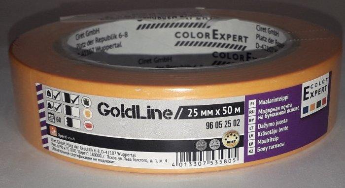Лента из рисовой бумаги  (60 дней) 25х50 мм, золотая GoldLine  ColorExpert