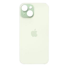 Задняя крышка для Apple iPhone 15 (широкое отверстие под камеру), зеленая