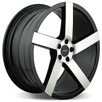 Литой диск VISSOL V-080L 8.5x19 5x120 DIA74.1 ET15 BLACK-WITH-MACHINED-FACE