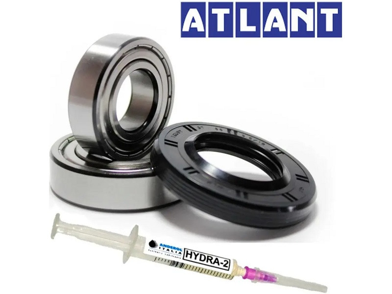 Ремкоплект для стиральной машины Atlant ver2 RMA2 (skf 6204 + skf 6205 + 30*52*8,5/10,5 - SLB027ZN) - фото 1 - id-p139663768