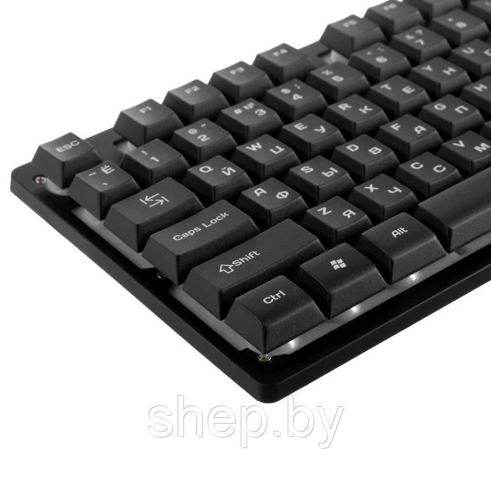 Клавиатура Defender Arx GK-196L, игровая, проводная, подсветка, 104 клавиши, USB, чёрная - фото 6 - id-p224903746