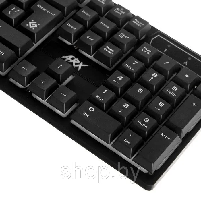 Клавиатура Defender Arx GK-196L, игровая, проводная, подсветка, 104 клавиши, USB, чёрная - фото 7 - id-p224903746
