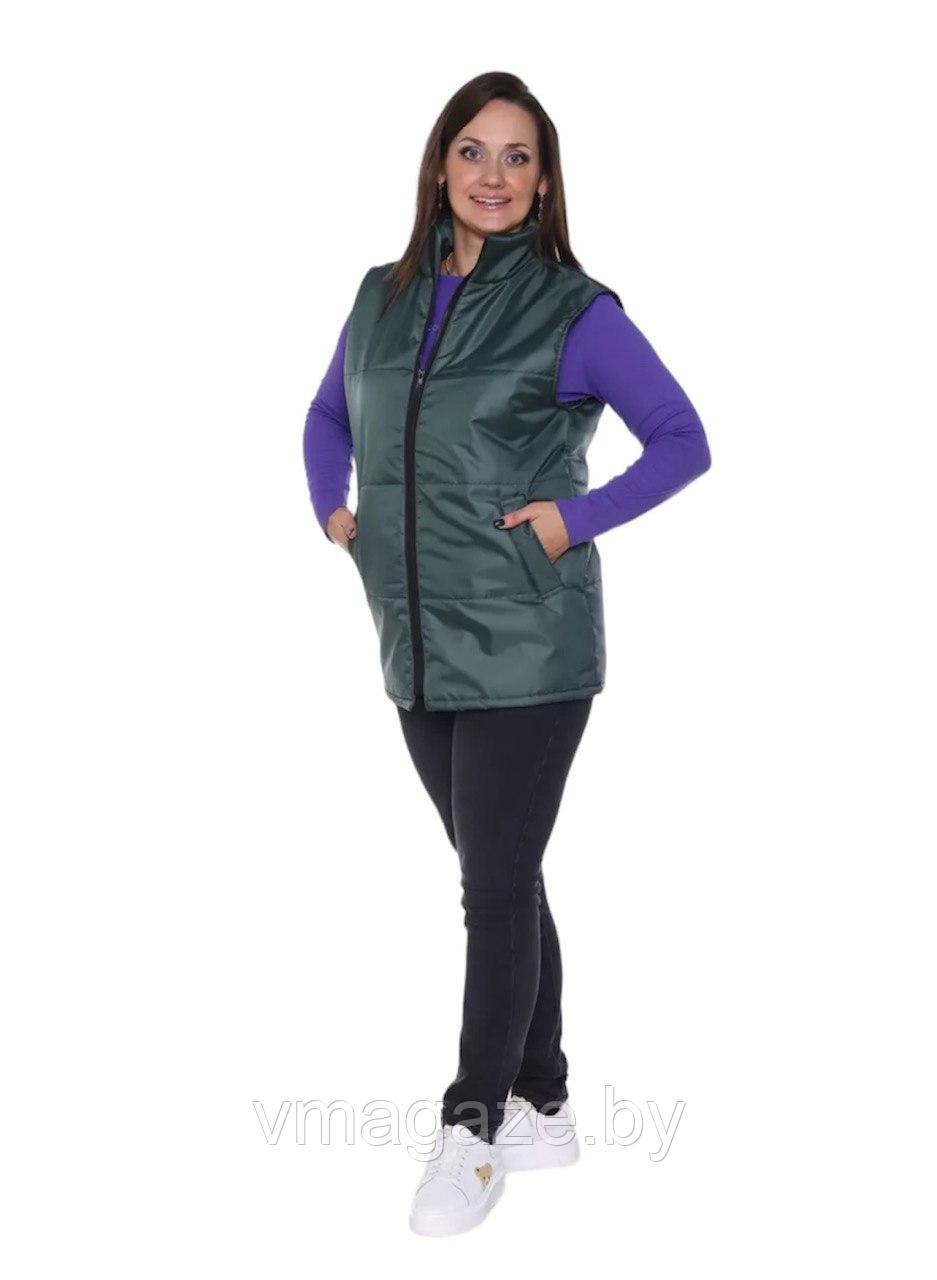 Жилет рабочий утепленный (цвет темно-зеленый)