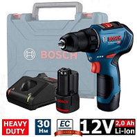 Аккумуляторная дрель-шуруповерт Bosch GSR 12V-30 Professional (06019G9000) 2 акк. 2 А/ч, бесщет., чемодан