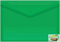Папка-конверт на кнопке А4 Berlingo No Secret, А4, 200 мкм., зелёная, арт.EFb_04104