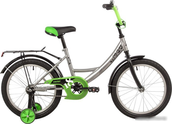 Детский велосипед Novatrack Vector 18 2022 183VECTOR.SL22 (серебристый) - фото 1 - id-p224924172