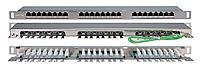 Hyperline PPHD-19-24-8P8C-C5E-SH-110D Патч-панель высокой плотности 19", 0.5U, 24 порта RJ-45, категория 5E,