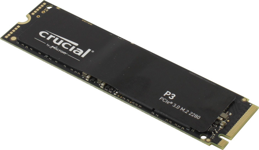 Накопитель SSD M.2 2280 M PCI Express 3.0 x4 Crucial 2Tb P3 (CT2000P3SSD8) 3500/3000 MBps QLC - фото 1 - id-p221154519