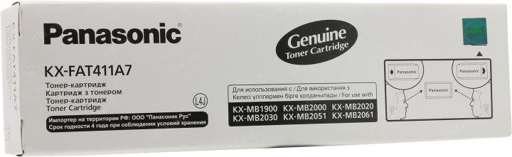 Тонер-картридж Panasonic KX-FAT411A(7) для KX-MB1900/2000/2020/2030/2051/2061 - фото 1 - id-p224927710