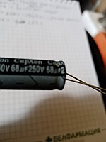 Конденсатор 56mFx250V CapXon -105-LY-длинный для ЖКИ ТВ(блок питания).