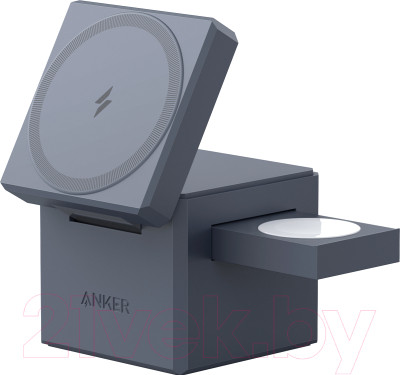 Зарядное устройство беспроводное Anker Cube с MagSafe 3в1 / ANK-Y1811G11-BK - фото 2 - id-p224932328