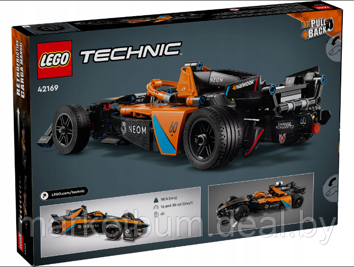 Конструктор LEGO Technic 42169 NEOM McLaren Extreme E (Гоночный автомобиль NEOM McLaren Формулы E) - фото 2 - id-p224797534
