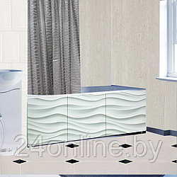Экран под ванну Comfort Alumin Group 3D Волна белая 150