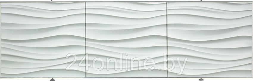 Экран под ванну Comfort Alumin Group 3D Волна белая 150 - фото 2 - id-p224820091