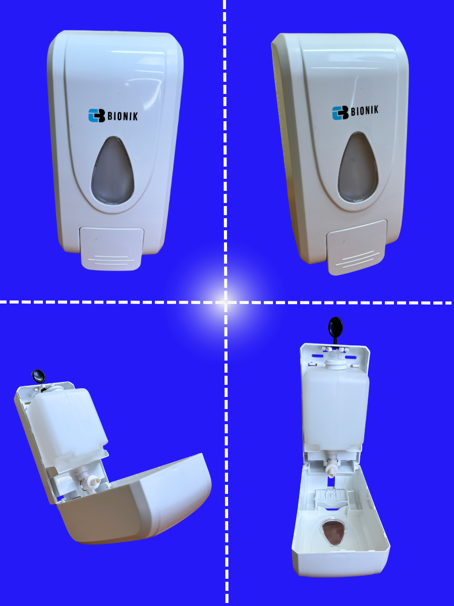 Дозатор для мыла BIONIK BK1021 с замком /запирается на ключ/ - фото 4 - id-p223812917