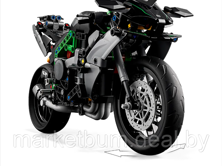 Конструктор LEGO Technic 42170 Мотоцикл Kawasaki Ninja H2R Motorcycle - фото 4 - id-p224933551