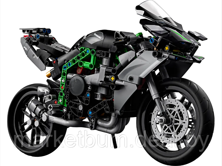 Конструктор LEGO Technic 42170 Мотоцикл Kawasaki Ninja H2R Motorcycle - фото 7 - id-p224933551