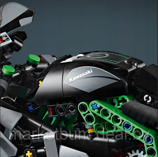 Конструктор LEGO Technic 42170 Мотоцикл Kawasaki Ninja H2R Motorcycle - фото 6 - id-p224933551