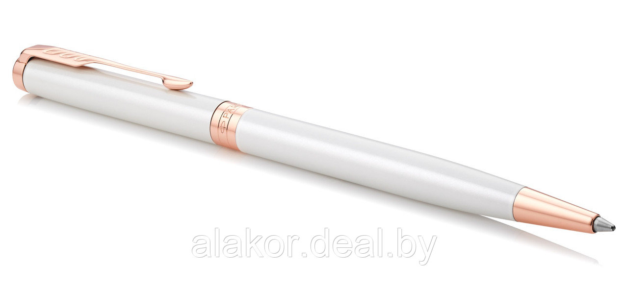 Шариковая ручка Parker Sonnet Slim Pearl White Lacquer PGT - фото 2 - id-p224933609