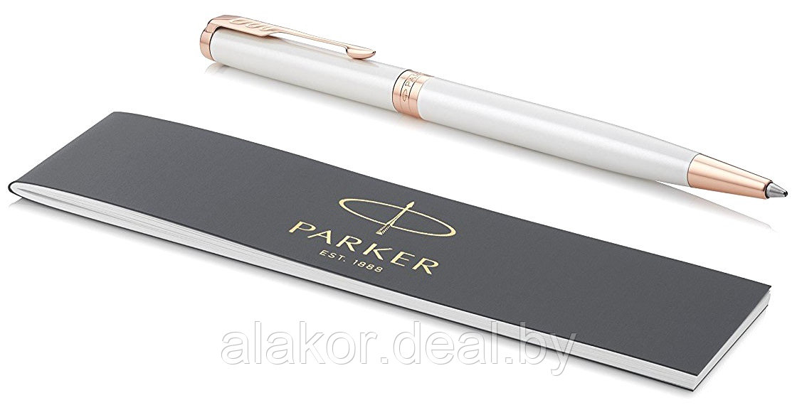 Шариковая ручка Parker Sonnet Slim Pearl White Lacquer PGT - фото 3 - id-p224933609