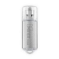 USB Flash-накопитель Mirex UNIT SILVER, USB 2.0 Type-A, 32GB, металлический корпус, колпачок, цвет серебро