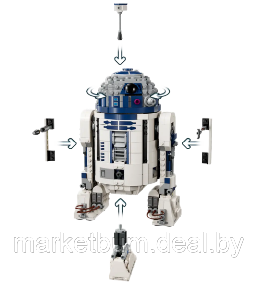Конструктор LEGO Star Wars 75379 R2-D2 - фото 4 - id-p224933845