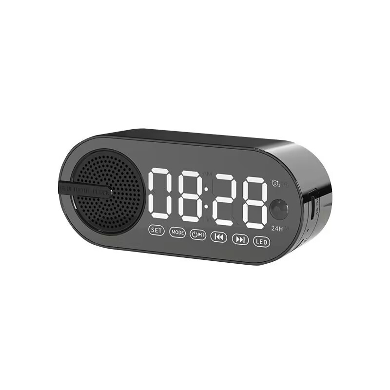 Колонка беспроводная MyTone Sound Clock c часами и радио, черная - фото 1 - id-p224934293