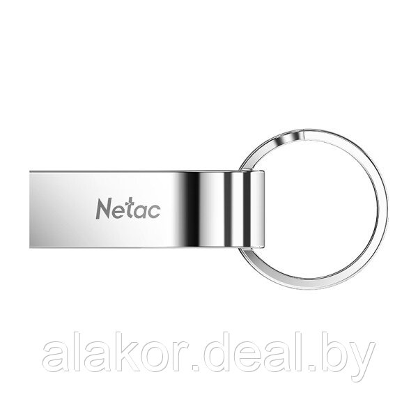 USB Flash-накопитель NETAC U275, USB 2.0 Type-A, 64GB, металлический корпус, без колпачка, цвет металлик - фото 1 - id-p224946612