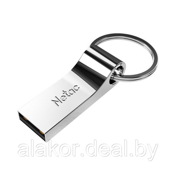 USB Flash-накопитель NETAC U275, USB 2.0 Type-A, 64GB, металлический корпус, без колпачка, цвет металлик - фото 3 - id-p224946612