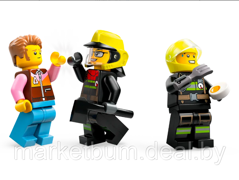 Конструктор LEGO City 60412 Пожарная машина 4х4 со спасательным катером - фото 5 - id-p224938068