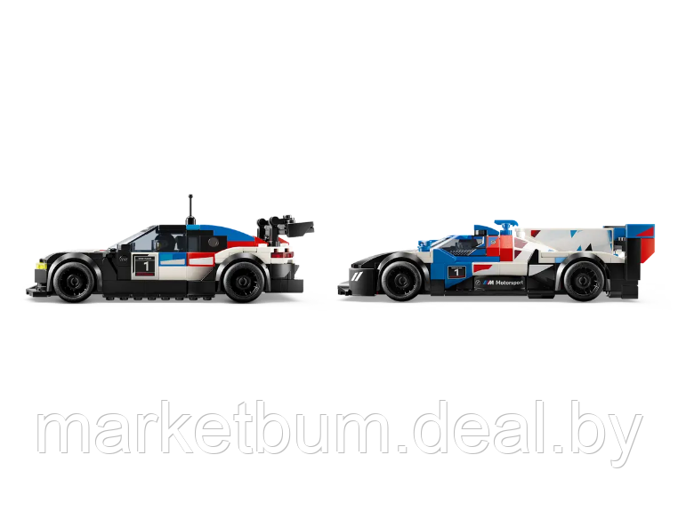 Конструктор LEGO Speed Champions 76922 Гоночные автомобили BMW M4 GT3 и BMW M Hybrid V8 - фото 4 - id-p224949631