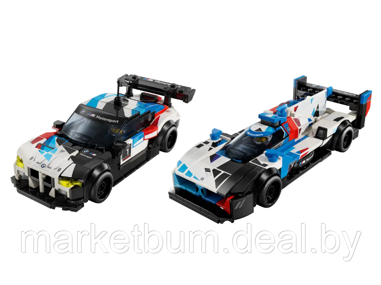 Конструктор LEGO Speed Champions 76922 Гоночные автомобили BMW M4 GT3 и BMW M Hybrid V8 - фото 5 - id-p224949631
