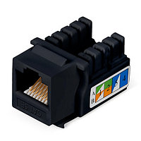 Cabeus KJ-RJ45-Cat.5e-90-BK Вставка Keystone Jack RJ-45, категория 5e, заделка тип 110, черная