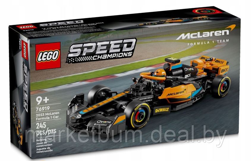 Конструктор LEGO Speed Champions 76919 Гоночный автомобиль McLaren Формулы 1 - фото 2 - id-p224949902