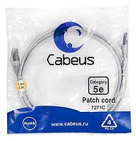 Патч-корд Cabeus PC-FTP-RJ45-Cat.5e-1.5m Кат.5е 1.5 м серый