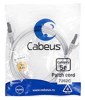 Патч-корд Cabeus PC-FTP-RJ45-Cat.5e-1m Кат.5е 1 м серый