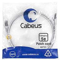 Патч-корд Cabeus PC-FTP-RJ45-Cat.5e-2m-LSZH Кат.5е 2 м серый