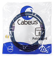 Патч-корд Cabeus PC-SSTP-RJ45-Cat.8-2m-LSZH Кат.8 2 м серый