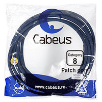 Патч-корд Cabeus PC-SSTP-RJ45-Cat.8-5m-LSZH Кат.8 5 м серый