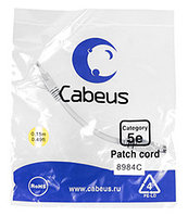 Патч-корд Cabeus PC-UTP-RJ45-Cat.5e-0.15m Кат.5е 0.15 м серый