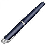 Шариковая Ручка перьевая F "IM Matte Blue CT", серебристый/синий, фото 4