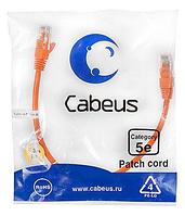 Патч-корд Cabeus PC-UTP-RJ45-Cat.5e-0.3m-OR-LSZH Кат.5е 0.3 м оранжевый