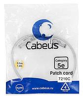 Патч-корд Cabeus PC-UTP-RJ45-Cat.5e-0.5m Кат.5е 0.5 м серый